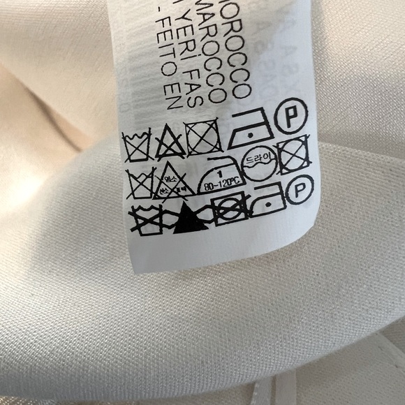 Zara Size L NWT Ivory Long Sleeve Back Vent Blazer Jumpsuit Romper (0432) - Picture 14 of 15